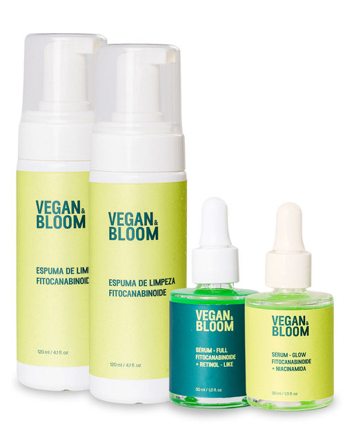 2 Espumas Limpeza + Sérum GLOW + Sérum FULL