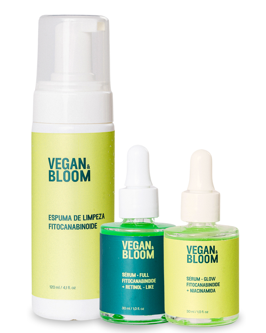 Kit Glow | Espuma Limpeza + Sérum GLOW + Sérum FULL